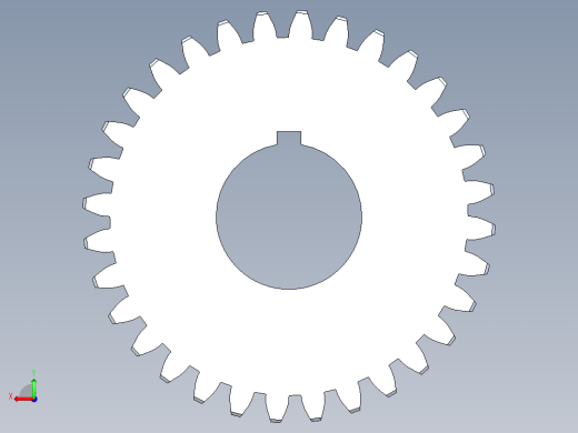 正齿轮压力角20 -16dp-20pa-32t spur gear后视缩略图