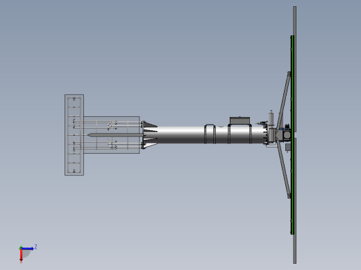 光伏双轴跟踪器左视缩略图