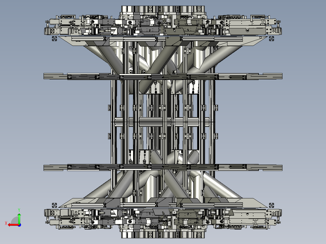 远程卫星信号传输设备后视图