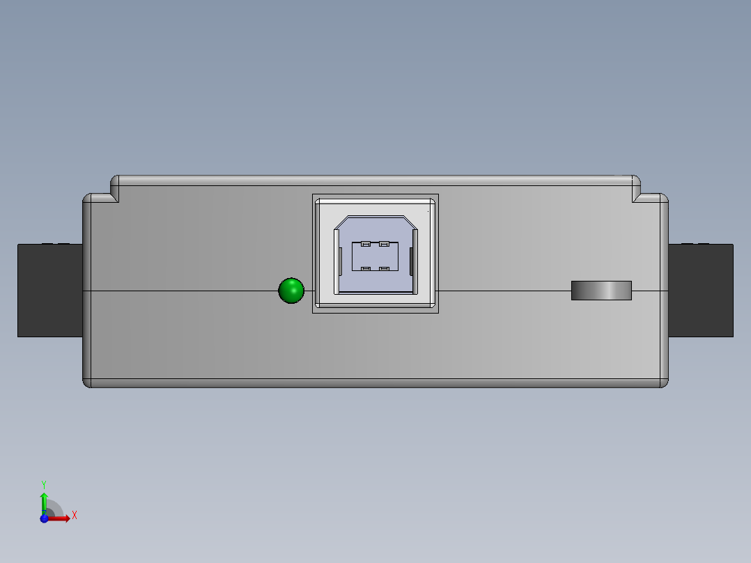 NI USB-6009 数据采集器模型前视图