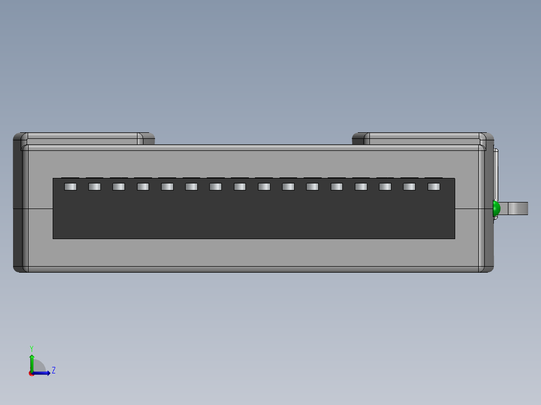 NI USB-6009 数据采集器模型左视图