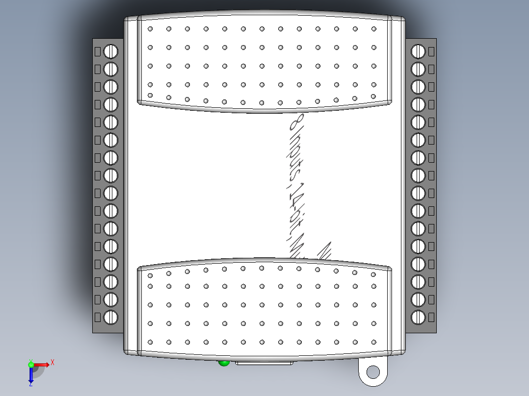 NI USB-6009 数据采集器模型俯视图