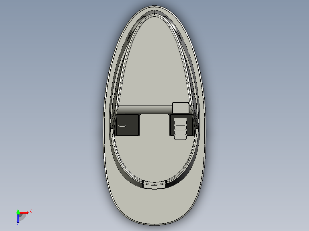 Jet Capsule小游艇造型俯视图