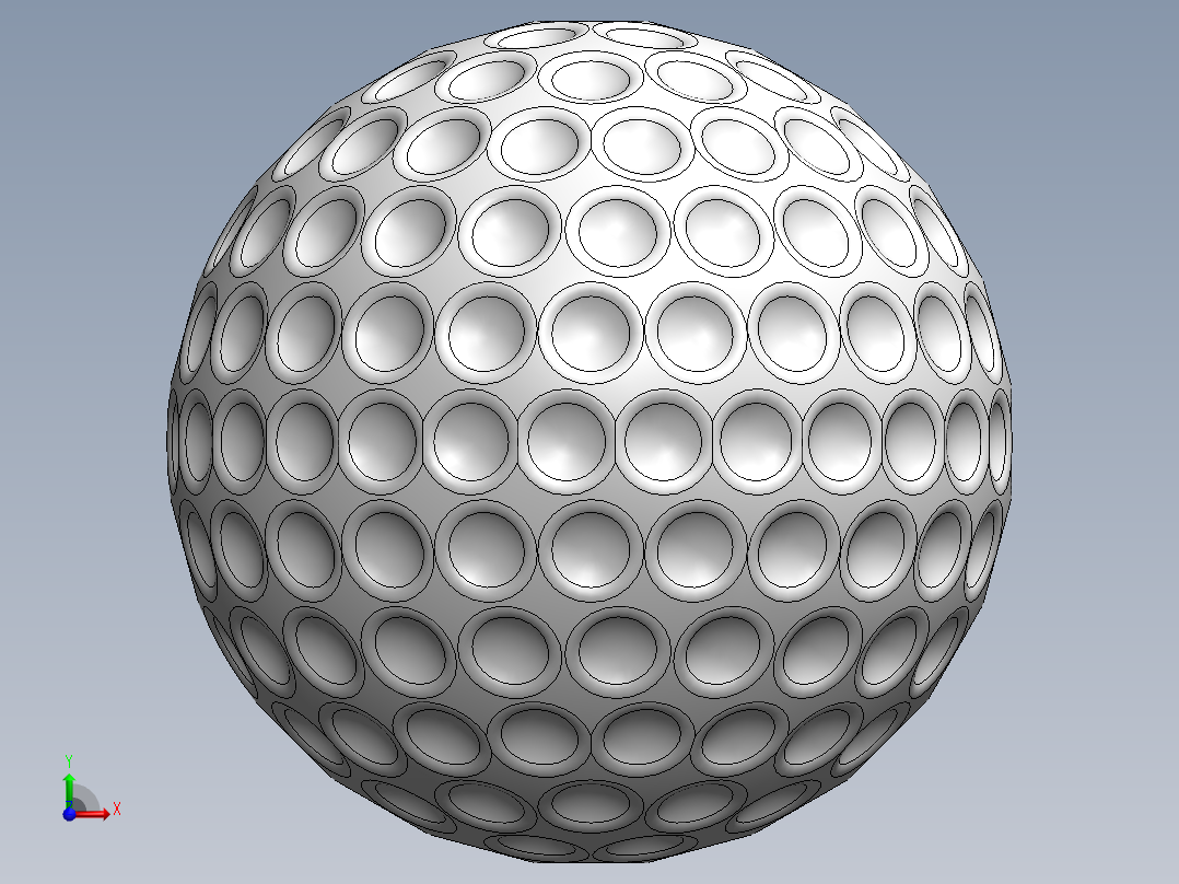 高尔夫球12前视图