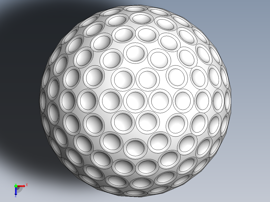 高尔夫球12俯视图