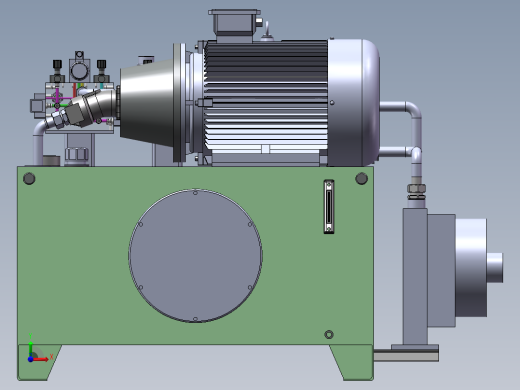 试验台液压站前视缩略图