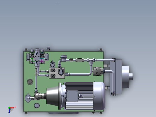 试验台液压站俯视缩略图