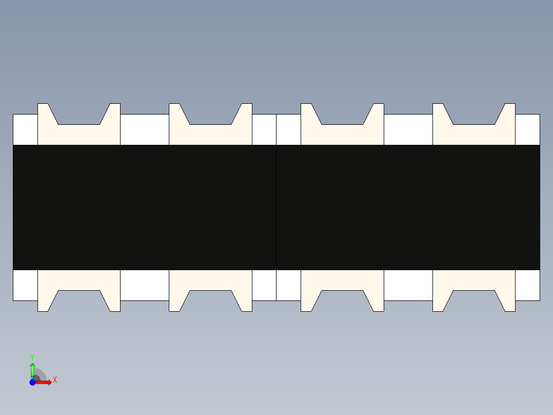 电阻阵列SMD 0805 2x和4x前视图