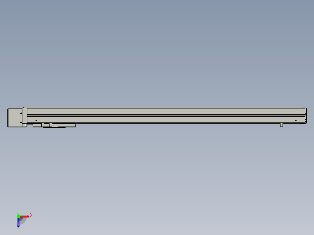 VF丝杆传动-一般环境VT6-S600-BL俯视图