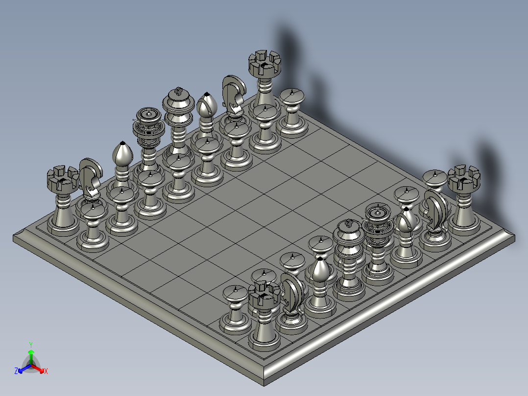 象棋正等轴测图