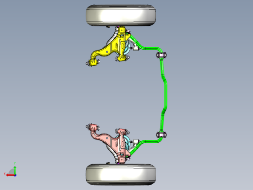 汽车双横臂独立悬架后视缩略图