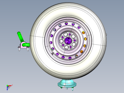 汽车双横臂独立悬架俯视缩略图