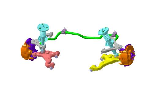 汽车双横臂独立悬架缩略图