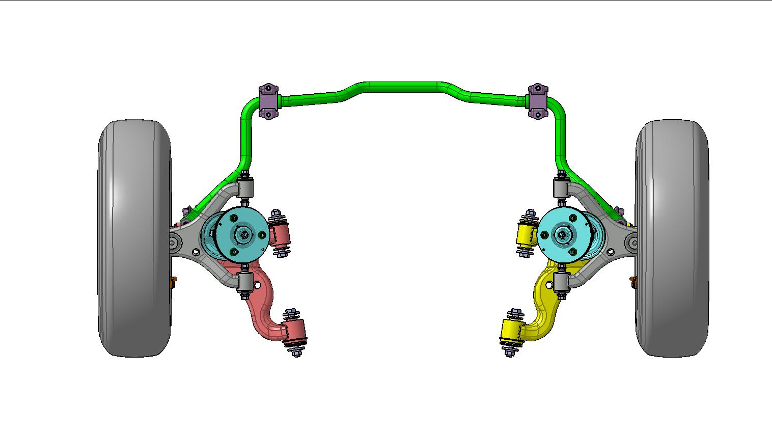 汽车双横臂独立悬架