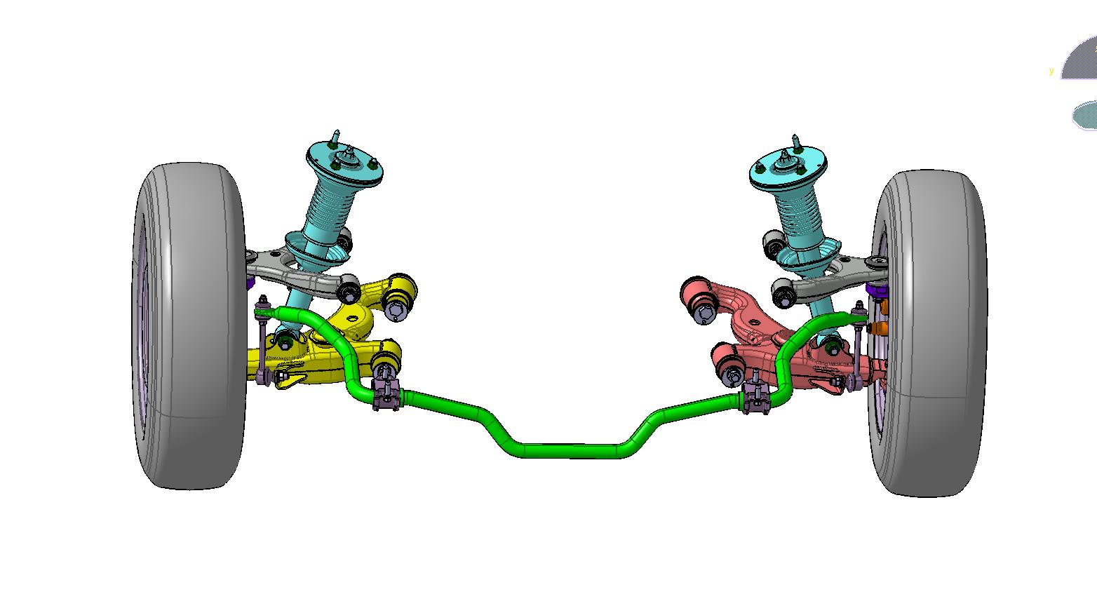 汽车双横臂独立悬架
