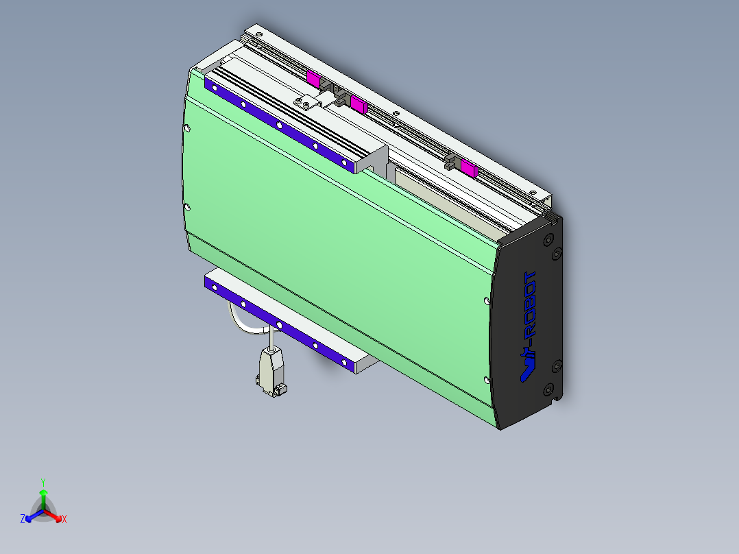 威洛博VL系列直线电机模组-VL22H3-S150主视图