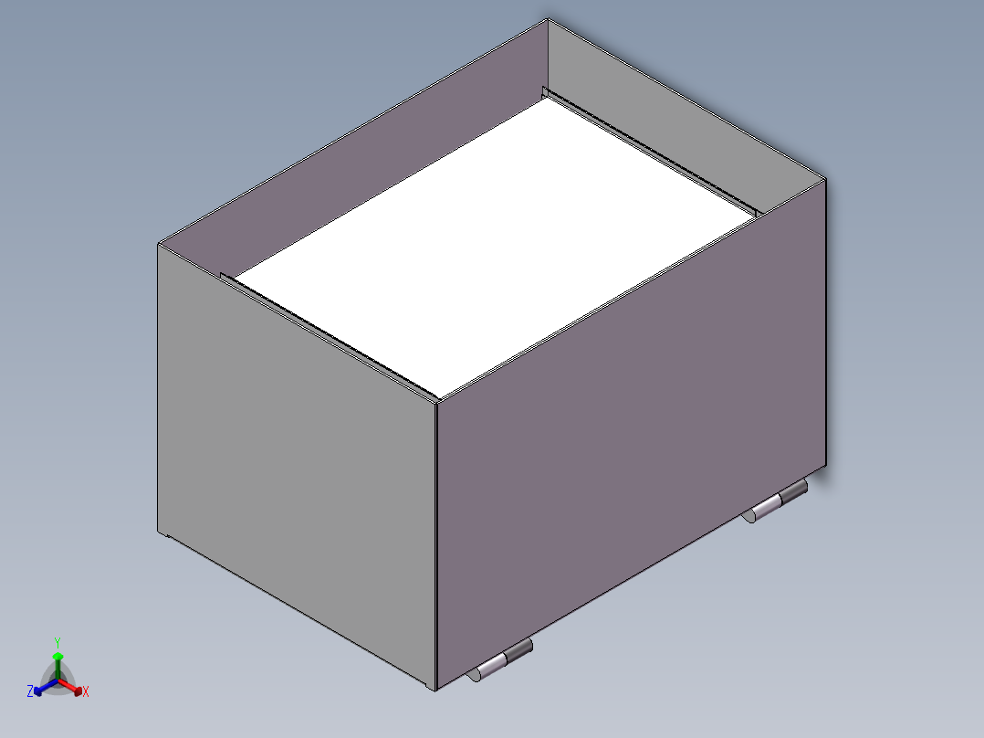 282018防火保险柜正等轴测图