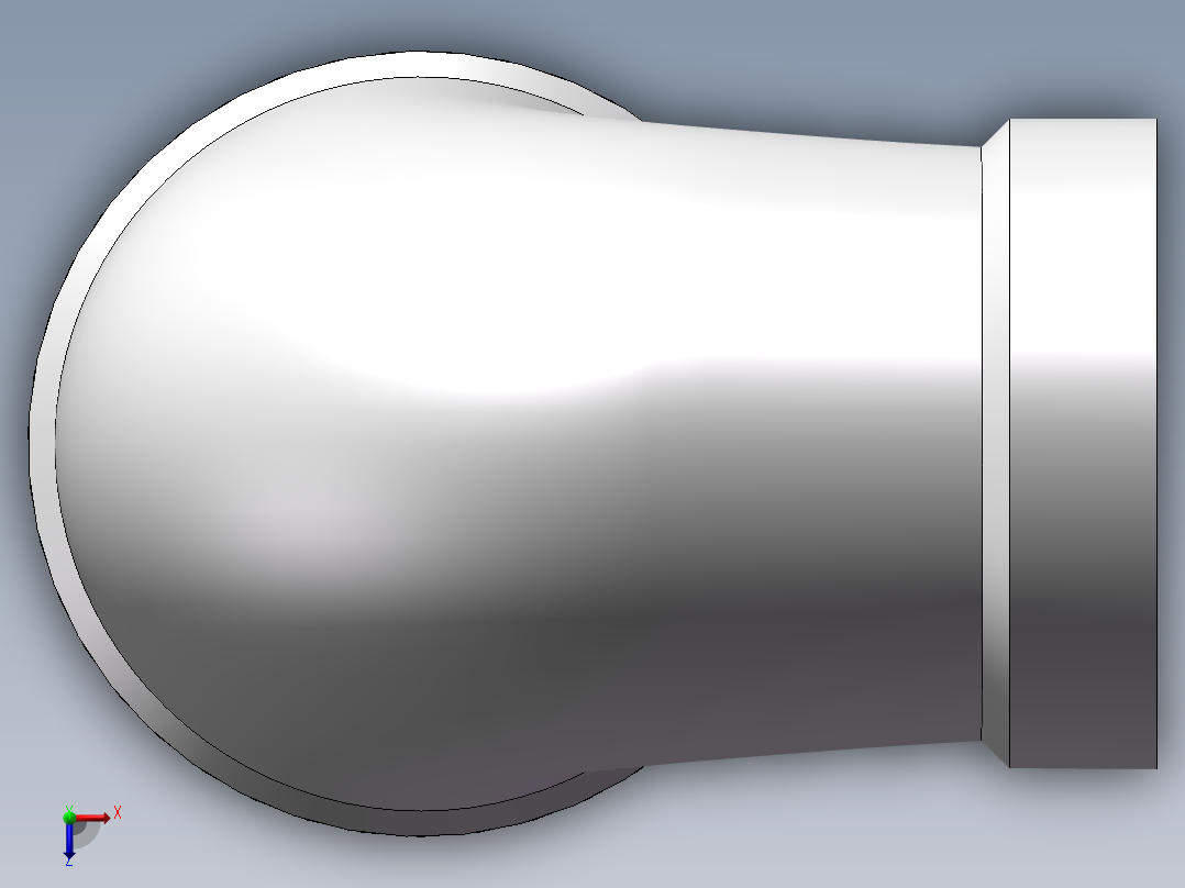 弯头-异径内丝 DN20-DN15俯视图