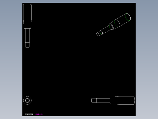 把手1062-2D多系列多零件图纸模型