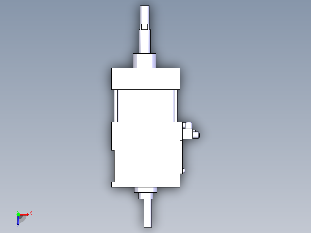 德克斯TUNKERS气缸数模SZK63 T12 A12 Z俯视图