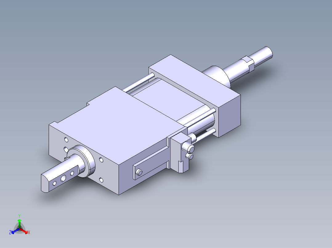 德克斯TUNKERS气缸数模SZK63 T12 A12 Z正等轴测图