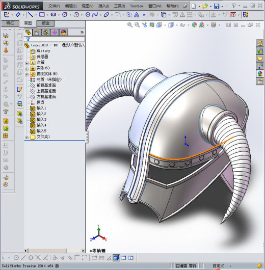 执政官头盔 3D模型缩略图