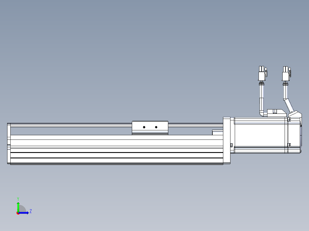 东锦丝杆传动-直线滑台模组DH60-L10-S150-BC-T400-C3左视图