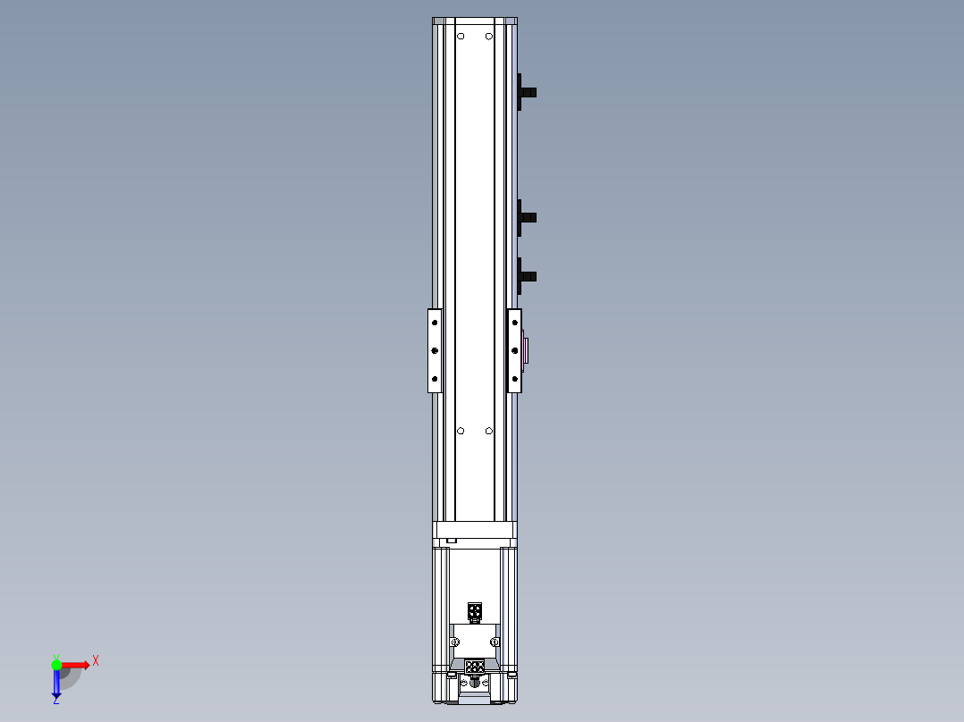 东锦丝杆传动-直线滑台模组DH60-L10-S150-BC-T400-C3俯视图