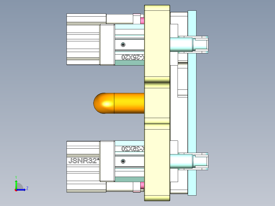 R3-CNC2-笔记本CNC工装夹具三维模型1109左视图