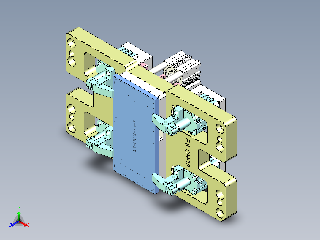 R3-CNC2-笔记本CNC工装夹具三维模型1109正等轴测图