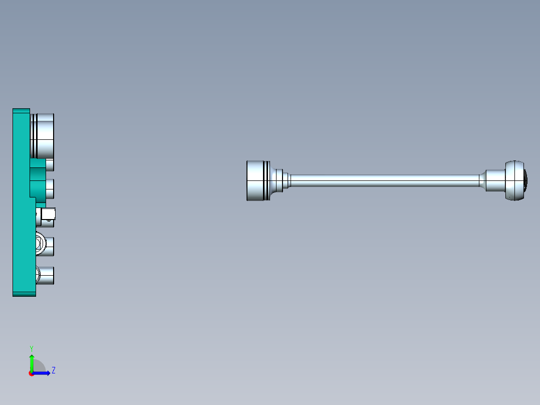 棘轮扳手一套左视图