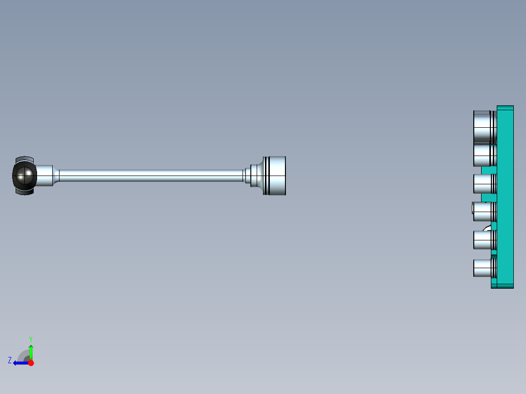 棘轮扳手一套右视图