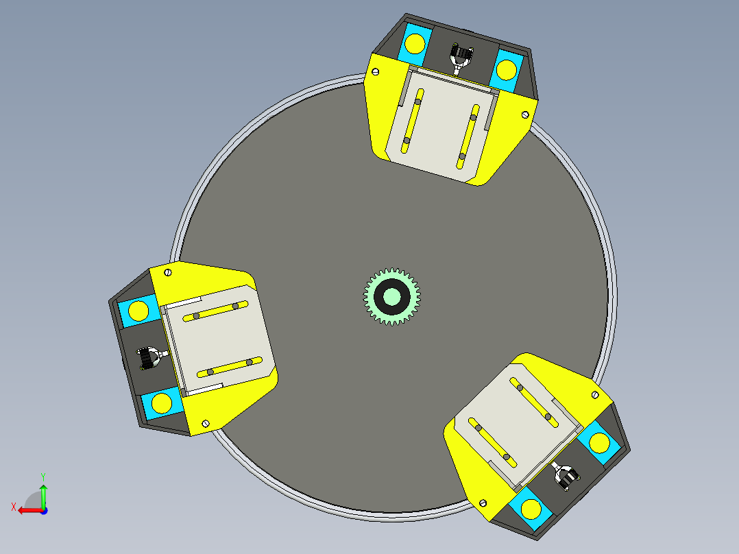 3D打印机并联臂三维图纸 855459后视图