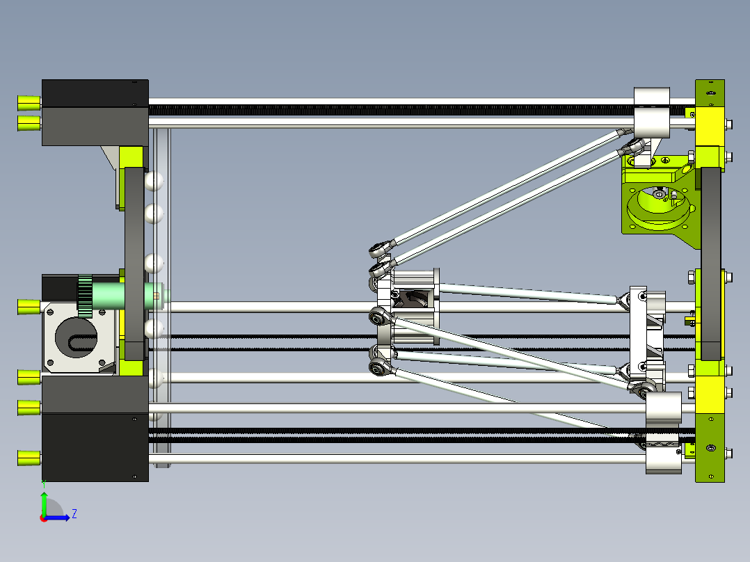 3D打印机并联臂三维图纸 855459左视图