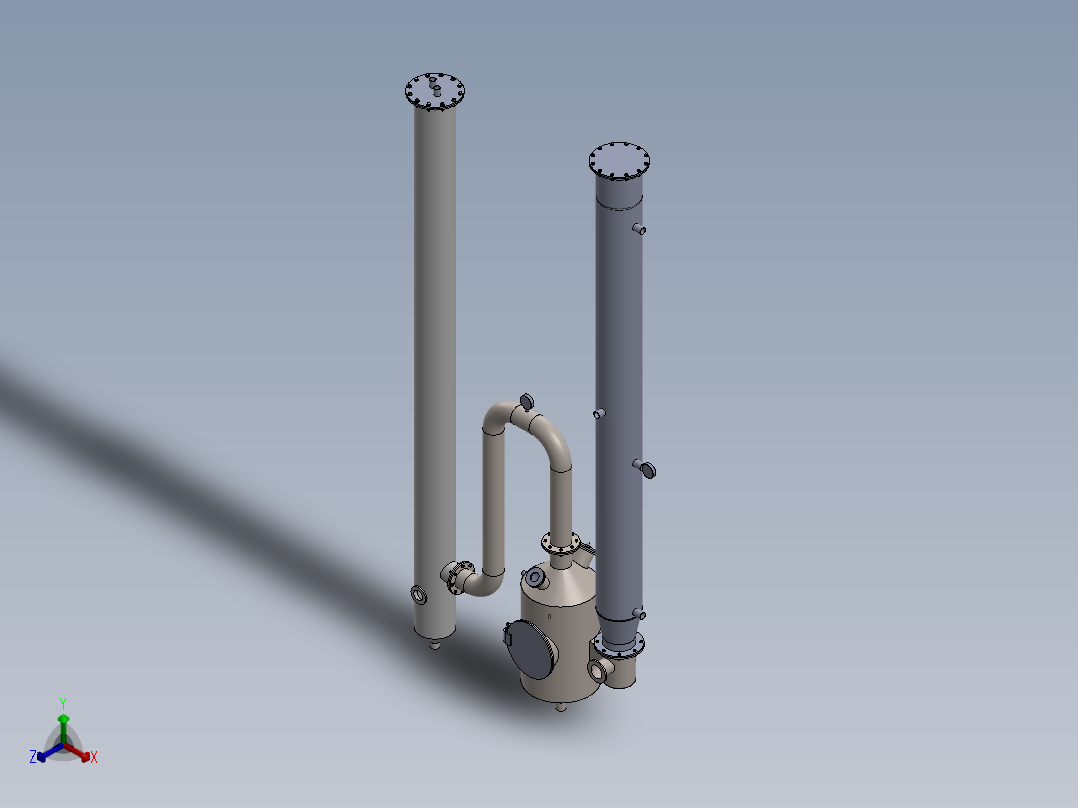 A3003547-真空蒸发器正等轴测图