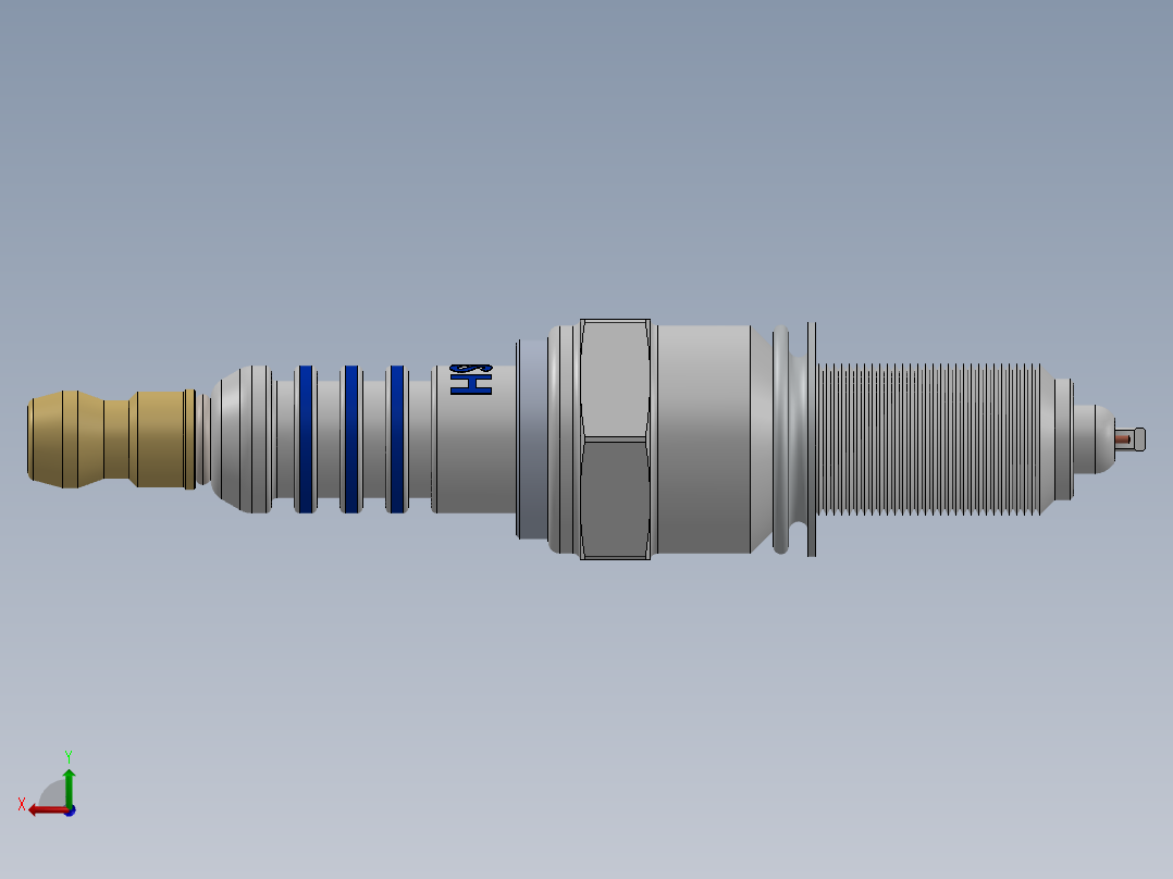 火花塞(3)后视图