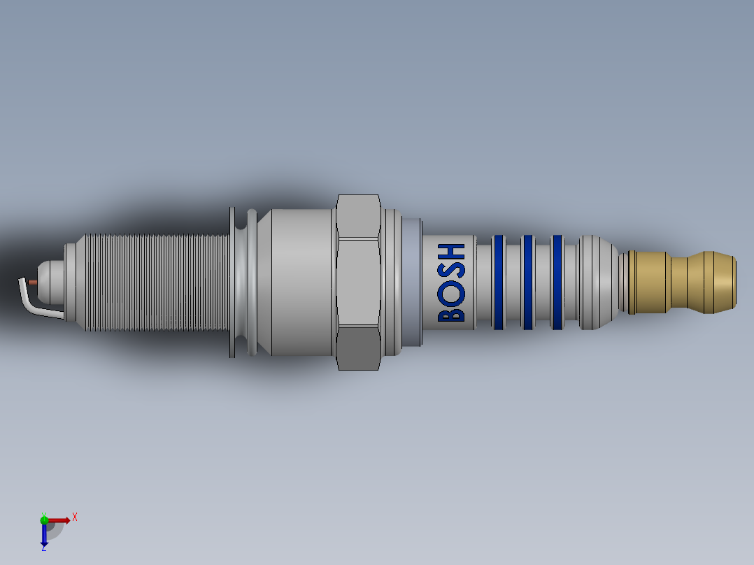 火花塞(3)俯视图