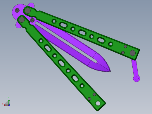 折叠刀、刀 (3)后视缩略图