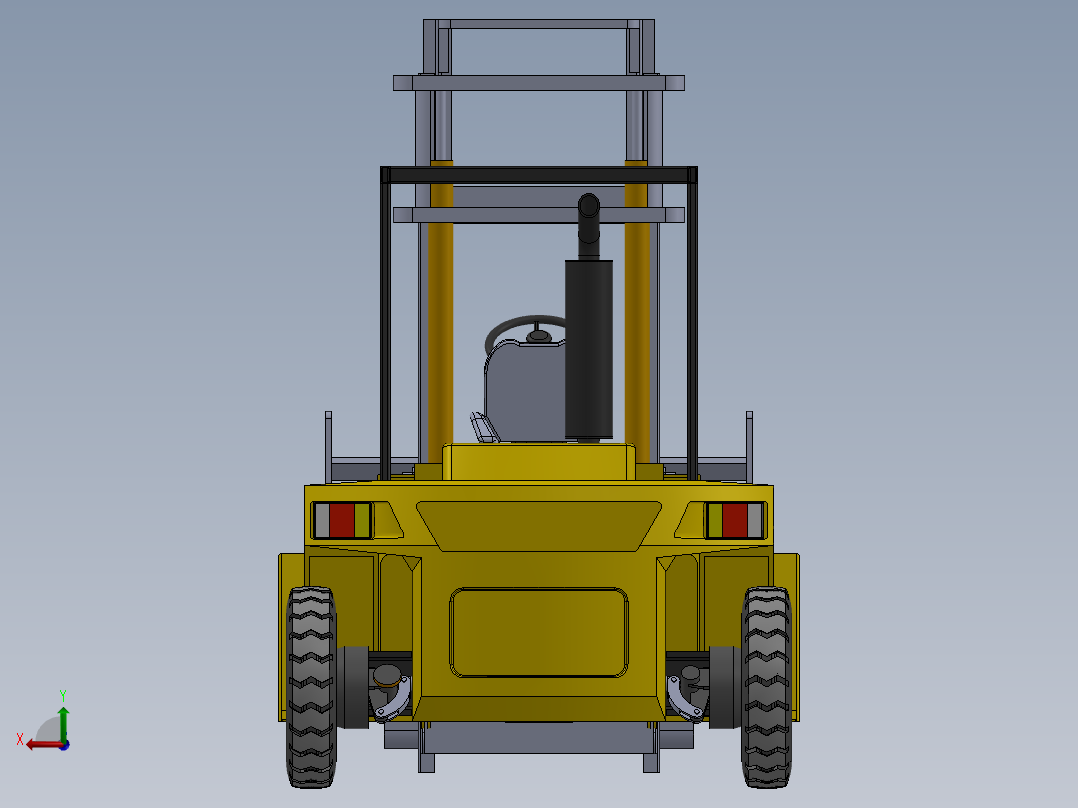 叉车、 叉车 SW(7)后视图