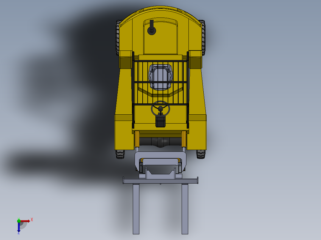 叉车、 叉车 SW(7)俯视图