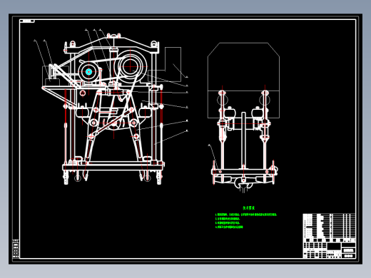 铁路专用液压捣固机设计含14张CAD图