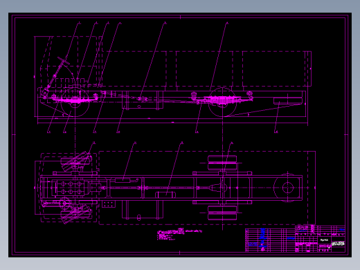 JX1040-货车底盘布置设计(论文+DWG图纸)