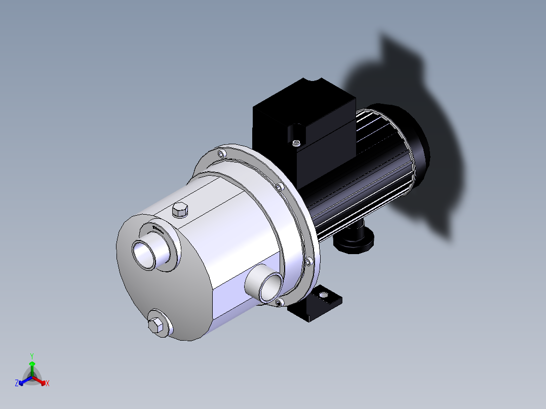 25WZB6-18 增压泵正等轴测图