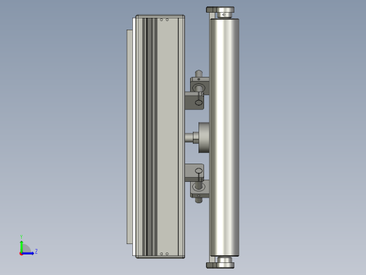 纠偏设备机构左视缩略图