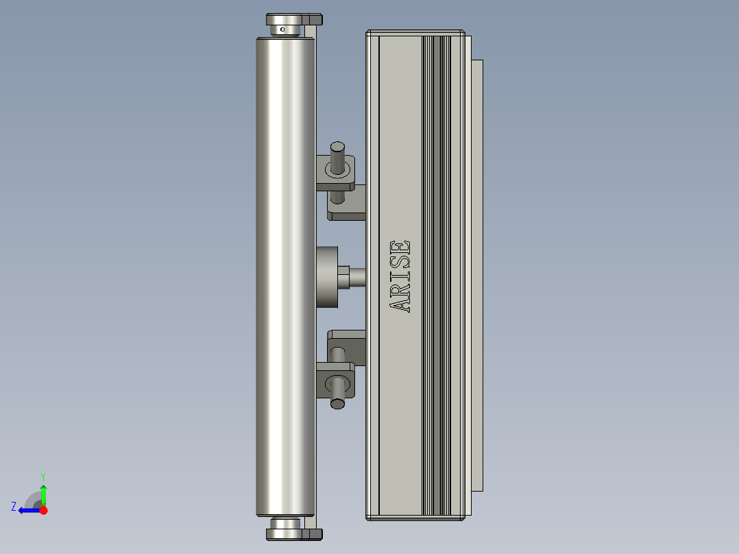 纠偏设备机构右视图