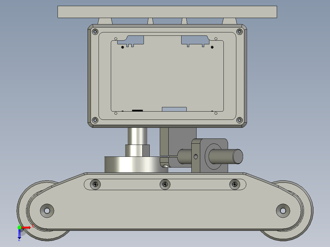 纠偏设备机构俯视图