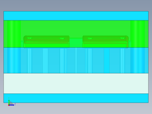 空调盖板零件模具设计左视缩略图