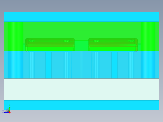 空调盖板零件模具设计右视缩略图
