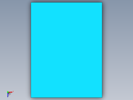 空调盖板零件模具设计俯视缩略图