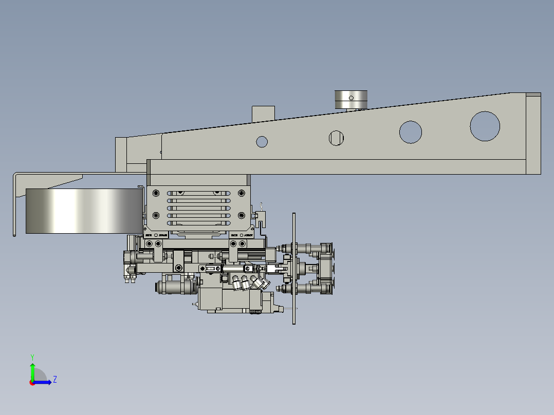 YSZ150B-03-01正极叠片机械手组件左视图